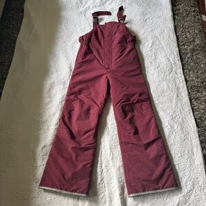 Hanna Andersson Kids Burgundy Snow Bib